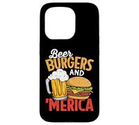 beers burgers and merica Perfect for 4th of July, Memorial D Case for iPhone 15 Pro