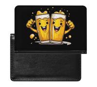 Beers Cheers to Victory Passport Holder Travel Wallet Cover Case with Card Slot Organiser for Men Women