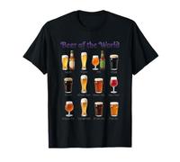 Beers of the World Brewing Styles Guide Chart T-Shirt