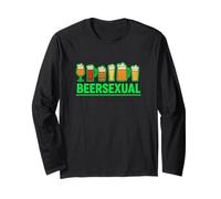 Beersexual Shamrock Beer Lover Drinking St Patrick’s Day Long Sleeve T-Shirt