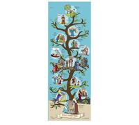 Beersheba Bible Family Tree & Timeline Poster for Kids, (39" x 14") Christian History & Art for Church, Homeschool, and Sunday School Classroom