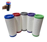Beerzooka Can Cooler Holder for 12oz Cans, Dual Drink Holder Reloader, Multiple Colors Available, Gravity-Fed Stacking Sleeve, Funny Outdoor Camping & Tailgating Gift for Beer and Soda (Random White)