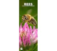 Bees 2026 Wall Calendar, 12-Month Slim Format, Made in England