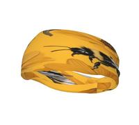 Bees and Flowers Sports Sweatband, Unisex Headbands for Men and Women,Stretchy, Breathable, and Moisture-Wicking