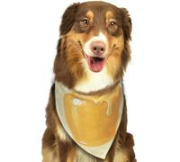 Bees and Honey Dog Bandanas Adjustable Kerchief Triangle Bibs Scarf Washable Soft Pet Bandanas for Medium Large Puppy Cats Pet Costume Accessories Decoration