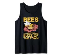 Bees are the Buzz of the Town Funny Quote Tank Top