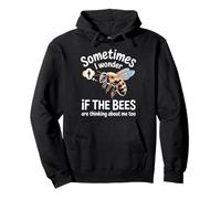 Bees Are Thinking Beekeeper Honeybee Apiary Bees Beekeeping Pullover Hoodie
