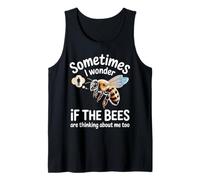 Bees are Thinking Beekeeper Honeybee Apiary Bees Beekeeping Tank Top