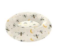 Bees Beige Moon Stars Starry Relieve Stress Pet Dog Bed fluffier Dog Cave Bed for Medium Size Pets Supplies cama para Gatos