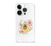 Bees Collecting Nectar from Flowers Phone Case Cover Compatible with iPhone 15/15 plus/15 Pro/15 Pro Max Protective Shell