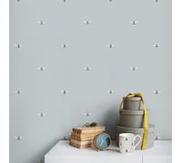 Bees Duck Egg Wallpaper 10m x 53cm, Blue