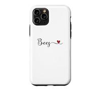 Bees Heart Handwritten Typography Case for iPhone 11 Pro
