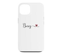 Bees Heart Handwritten Typography Case for iPhone 13