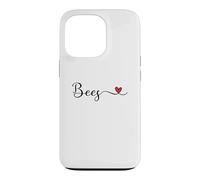 Bees Heart Handwritten Typography Case for iPhone 13 Pro