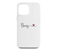 Bees Heart Handwritten Typography Case for iPhone 13 Pro Max