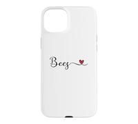 Bees Heart Handwritten Typography Case for iPhone 15 Plus
