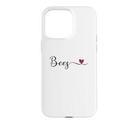 Bees Heart Handwritten Typography Case for iPhone 15 Pro Max