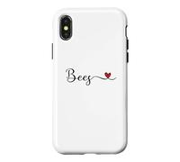 Bees Heart Handwritten Typography Case for iPhone X/XS