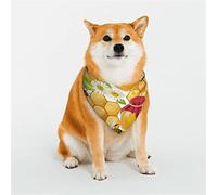 Bees Honeycomb Jars of Honey Flowers Dog Bandanas,Triangle Reversible Pet Scarf for Boy and Girl,Bandana for Small Medium Large and Extra Large Dogs Small