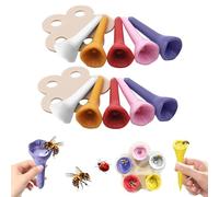 Bees Insect Drinking Cups,Onlvmyur 10 Pcs Bees Drinking Cups Bee Drinking Bowl Plastic Insects Drinking Cups Bee Drinking Bowl for Garden
