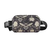 Bees Insects Jewel Fashionable Crossbody Bag Waist Packs for Women Men Teenagers Water Resistant Croose Body Purse with Adjustable Strap for Travel Vacation Running, Bees Insects Jewel, One Size