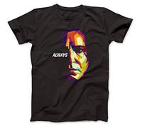 Bees Knees Tees Alan Rickman T-Shirt Black