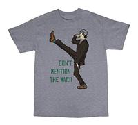 Bees Knees Tees Basil Fawlty T-Shirt Grey