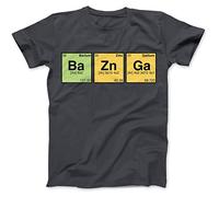 Bees Knees Tees Bazinga Periodic Table T-Shirt Charcoal