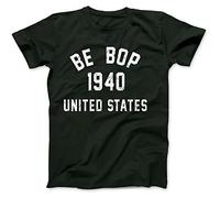 Bees Knees Tees Be Bop 1940 Jazz T-Shirt Forest Green