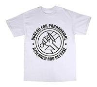 Bees Knees Tees Bureau for Paranormal Research and Defense T-Shirt White