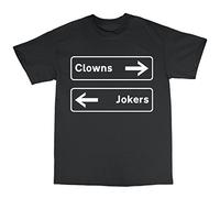Bees Knees Tees Clowns to The Left T-Shirt Black