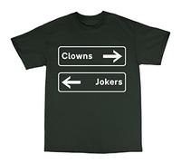 Bees Knees Tees Clowns to The Left T-Shirt Forest Green