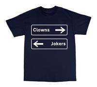 Bees Knees Tees Clowns to The Left T-Shirt Navy Blue