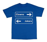 Bees Knees Tees Clowns to The Left T-Shirt Royal Blue