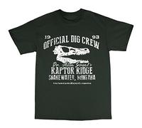 Bees Knees Tees Dr. Alan Grant's Raptor Ridge T-Shirt Forest Green