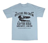 Bees Knees Tees Dr. Alan Grant's Raptor Ridge T-Shirt Light Blue