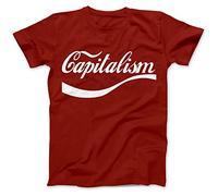 Bees Knees Tees Enjoy Capitalism T-Shirt Red
