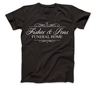 Bees Knees Tees Fisher and Sons Inspired by Six Feet Under T-Shirt Black