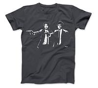 Bees Knees Tees Flight of The Fiction T-Shirt Charcoal