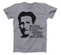 Bees Knees Tees George Orwell Inspired T-Shirt Grey