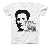 Bees Knees Tees George Orwell Inspired T-Shirt White