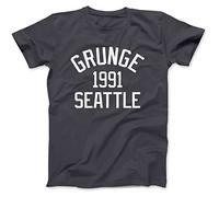 Bees Knees Tees Grunge Music Seattle 1991 T-Shirt Charcoal