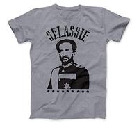 Bees Knees Tees Haile Selassie Inspired T-Shirt Grey