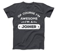 Bees Knees Tees I'm an Awesome Joiner T-Shirt Charcoal