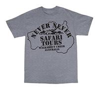 Bees Knees Tees Inspired by Crocodile Dundee Safari T-Shirt Grey