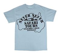 Bees Knees Tees Inspired by Crocodile Dundee Safari T-Shirt Light Blue