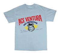 Bees Knees Tees Jim Carrey Pet Detective T-Shirt Light Blue