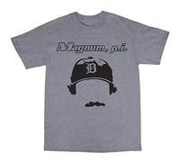 Bees Knees Tees Magnum P.I. PI T-Shirt Grey