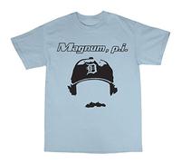 Bees Knees Tees Magnum P.I. PI T-Shirt Light Blue