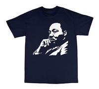 Bees Knees Tees Martin Luther King T-Shirt Navy Blue